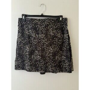 Ripskirt Hawaii Wrap Skirt Womens Size Large Black Floral Resortwear Beach
